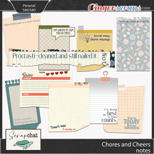 Chores and Cheers Notes by ScrapChat Designs