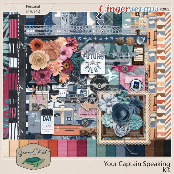 Your Captain Speaking Kit by ScrapChat Designs