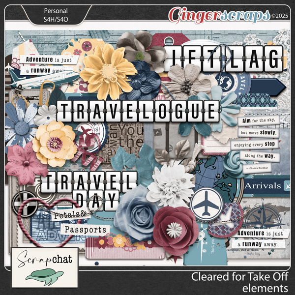 Cleared for Take off Elements by ScrapChat Designs