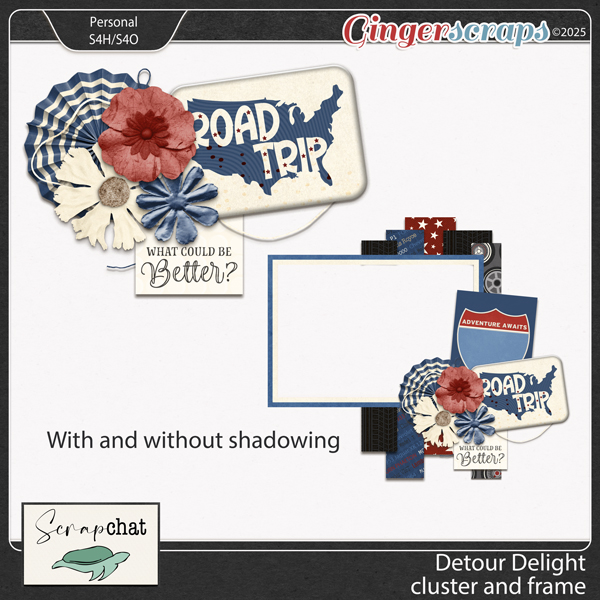 Detour Delight Cluster and Frame by ScrapChat Designs