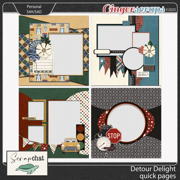 Detour Delight Quick Pages by ScrapChat Designs