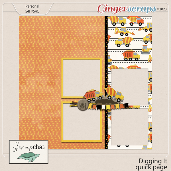 Digging It Quick Page by ScrapChat Designs