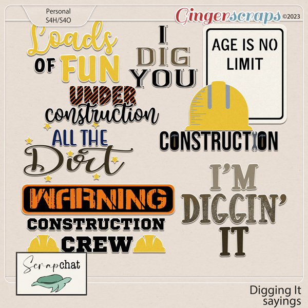 Digging It Sayings by ScrapChat Designs