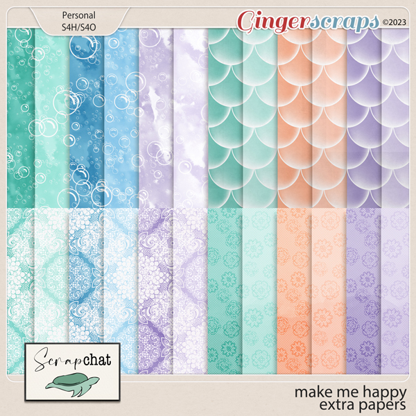 Make Me Happy Extra Papers by ScrapChat Designs