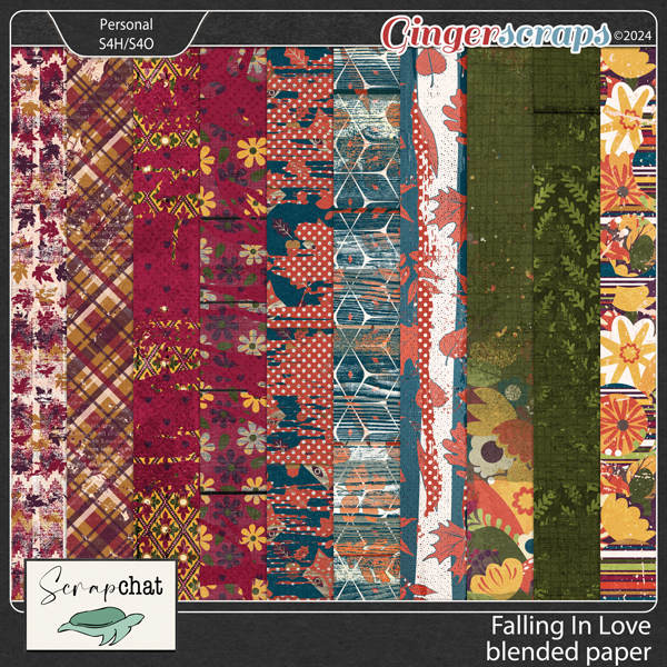 Falling in Love Blended Papers by ScrapChat Designs