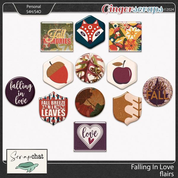 Falling In Love Flairs by ScrapChat Designs