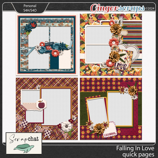 Falling In Love Quick Pages by ScrapChat Designs