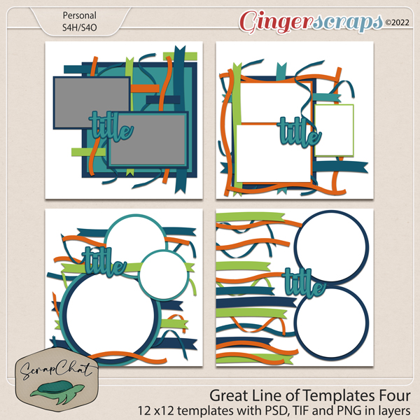 Great Line of Templates Four by ScrapChat Designs