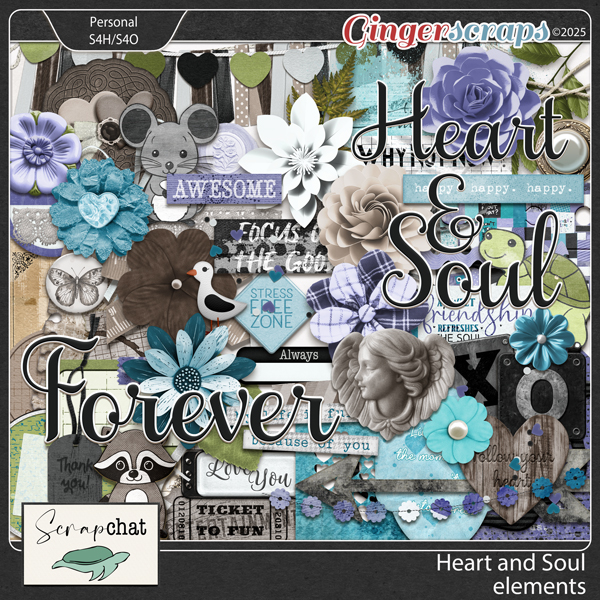 Heart and Soul Elements by ScrapChat Designs