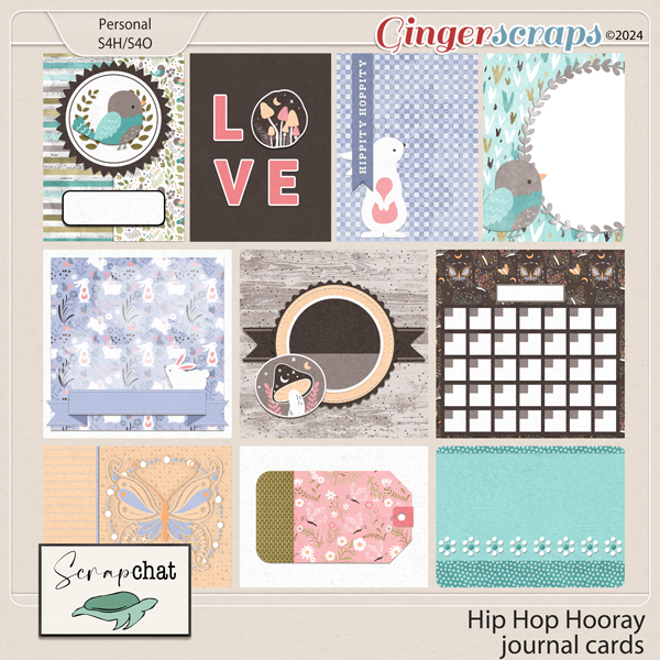 Hip Hop Hooray Journal Cards by ScrapChat Designs