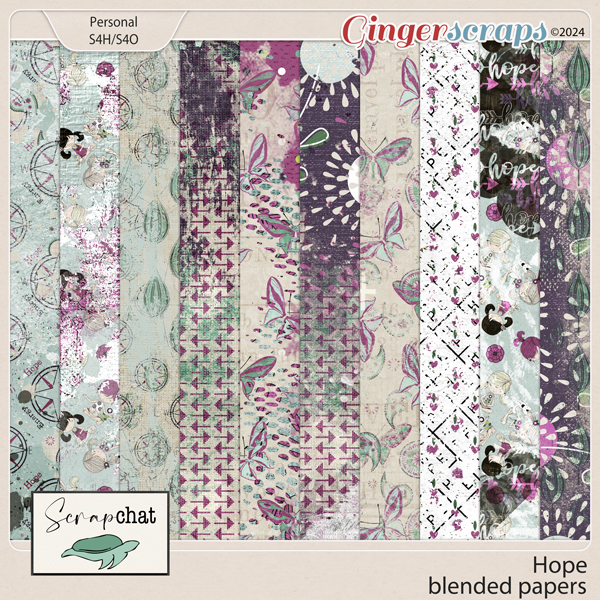Hope Blended Papers by ScrapChat Designs