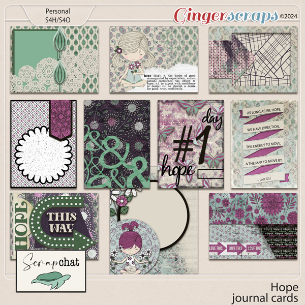 Hope Journal Cards by ScrapChat Designs