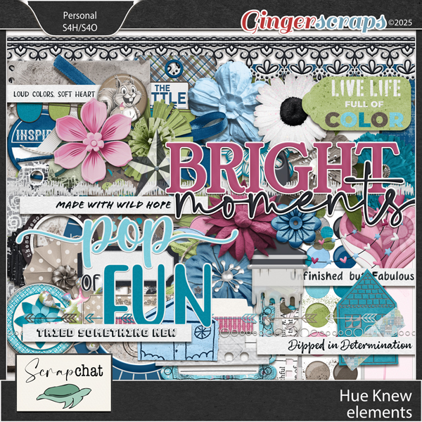 Hue Knew Elements by ScrapChat Designs