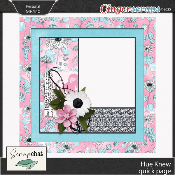 Hue Knew Quick Page by ScrapChat Designs