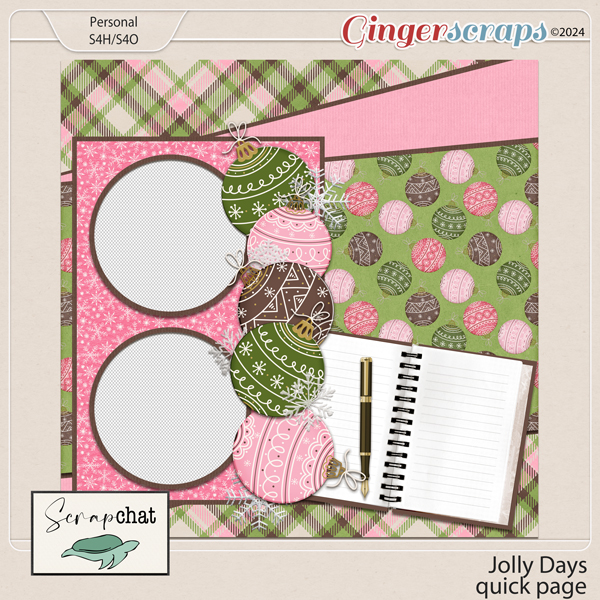 Jolly Days Quick Page by ScrapChat Designs
