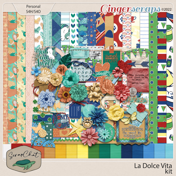 La Dolce Vita Kit by ScrapChat Designs