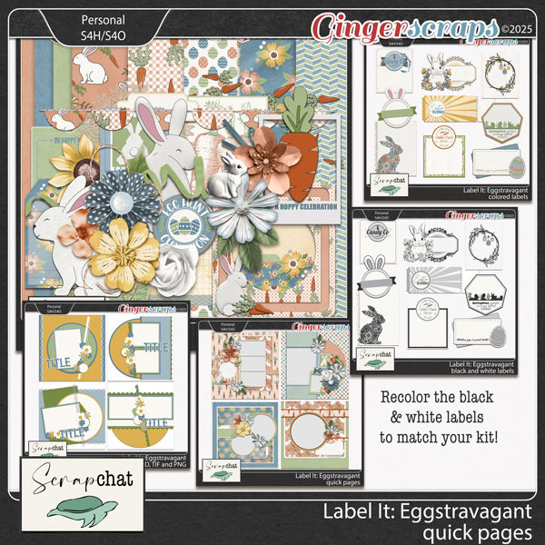 Label It Eggstravegant Collection by ScrapChat Designs