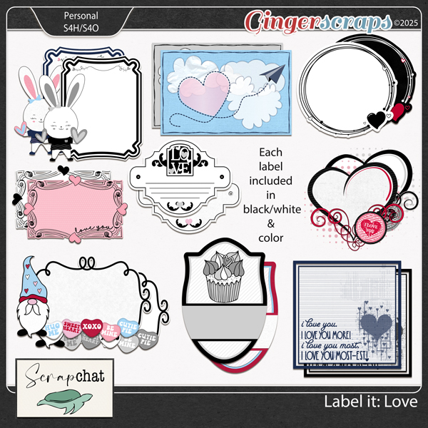 Label It Love Labels by ScrapChat Designs