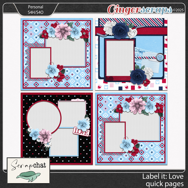 Label It Love Quick Pages by ScrapChat Designs