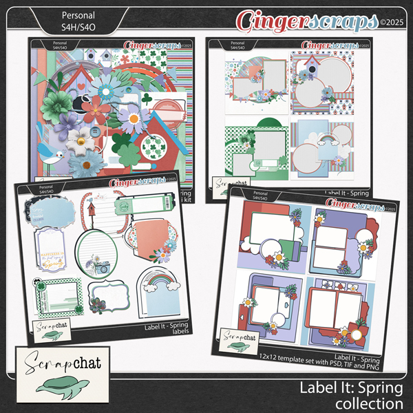 Label It Spring Collection by ScrapChat Designs