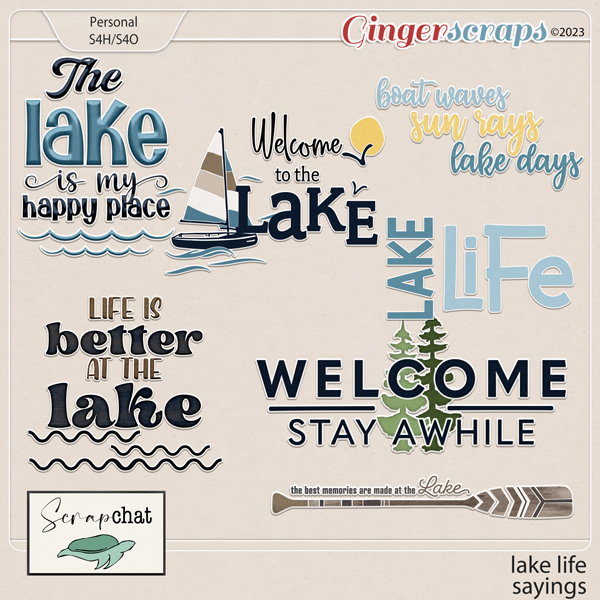 Lake Life Sayings by ScrapChat Designs