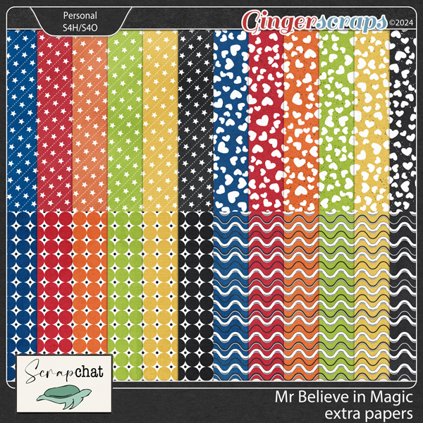 Mr Believe in Magic Extra Papers by ScrapChat Designs