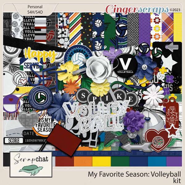 My Favorite Season Volleyball Kit by ScrapChat Designs