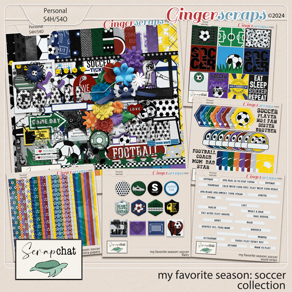 My Favorite Season Soccer Collection by ScrapChat Designs