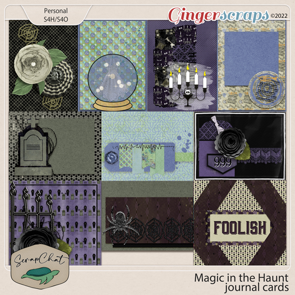 Magic in the Haunt Journal Cards by ScrapChat Designs