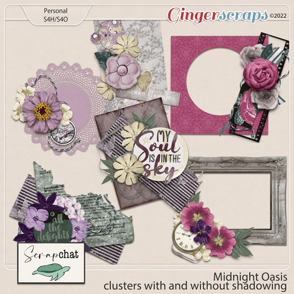 Moonlight Oasis Clusters by ScrapChat Designs