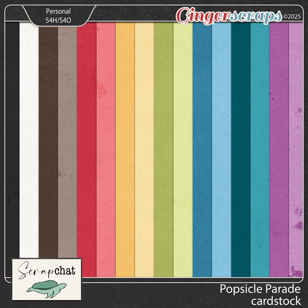 Popsicle Parade Cardstock by ScrapChat Designs