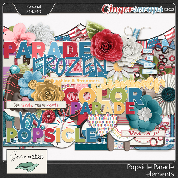 Popsicle Parade Elements by ScrapChat Designs