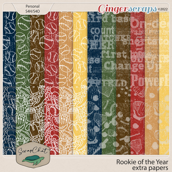 Rookie of the Year Extra Papers by ScrapChat Designs
