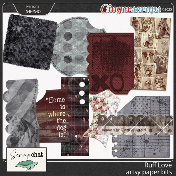 Ruff Love Artsy Bits by ScrapChat Designs