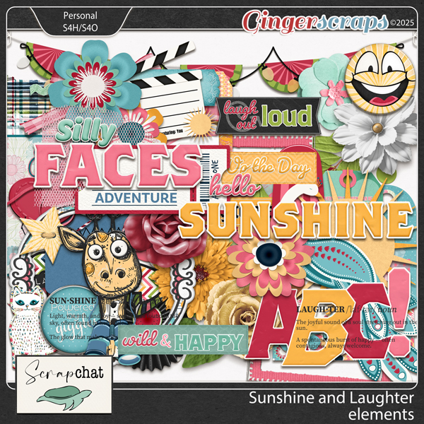 Sunshine and Laughter Elements by ScrapChat Designs