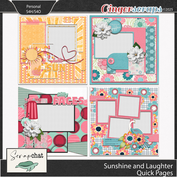 Sunshine and Laughter Quick Pages by ScrapChat Designs