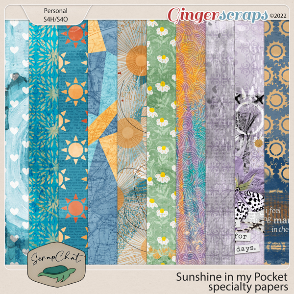 Sunshine in my Pocket Special Paper by ScrapChat Designs