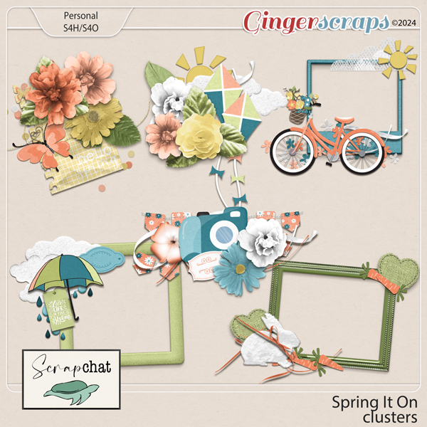 Spring It On Clusters by ScrapChat Designs