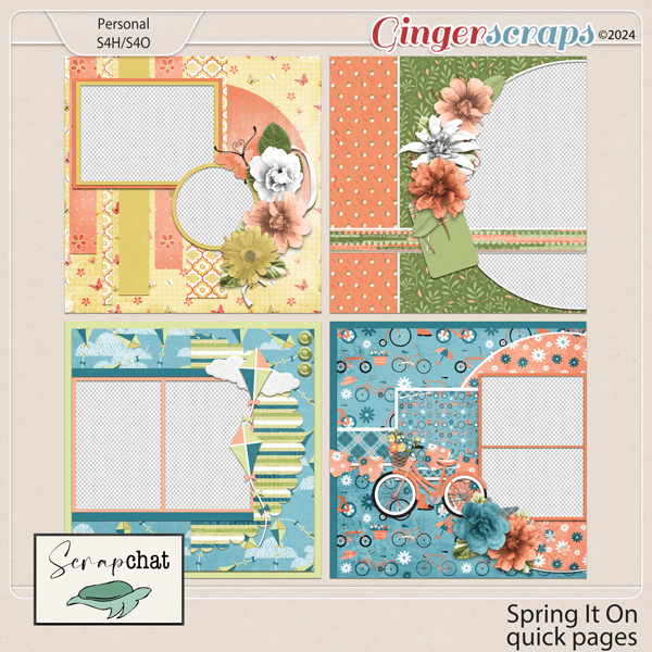 Spring It On Quick Pages by ScrapChat Designs
