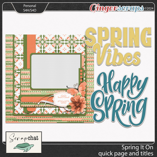 Spring It On Quick Page Five by ScrapChat Designs
