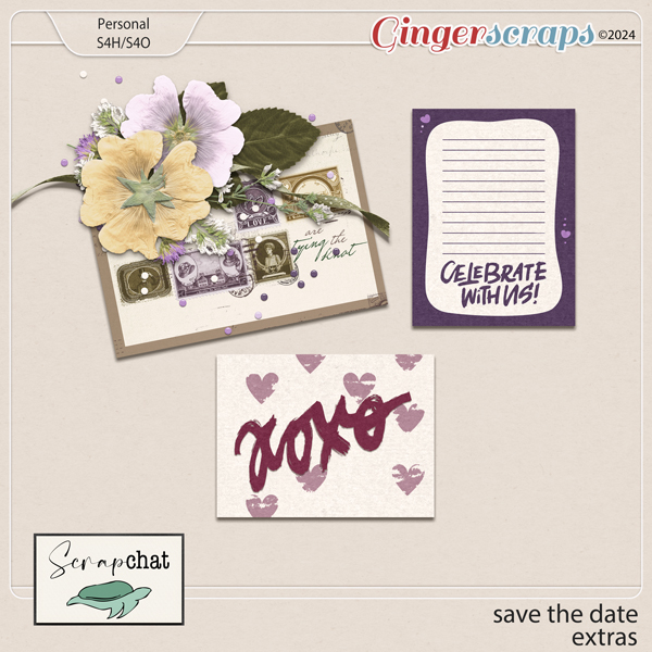 Save The Date Extras by ScrapChat Designs