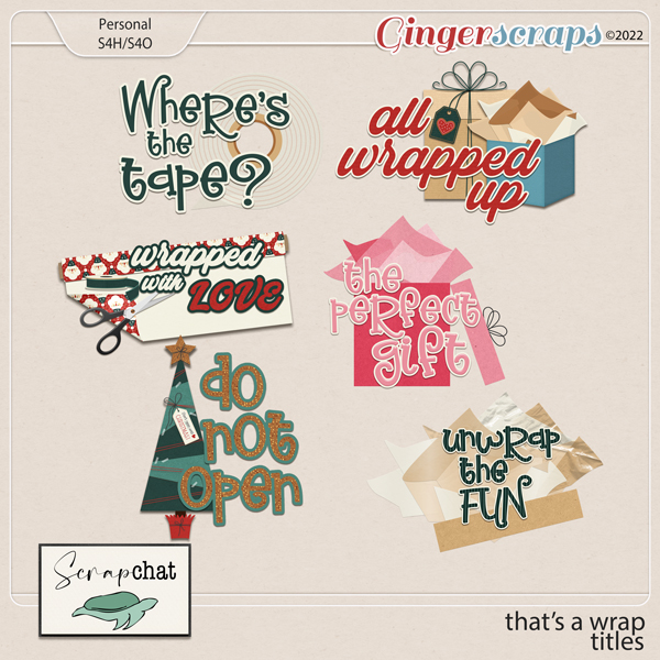 That's a Wrap Titles by ScrapChat Designs