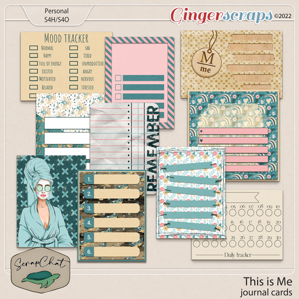 This is Me Journal Cards by ScrapChat Designs