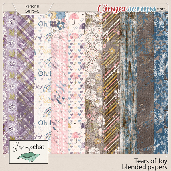 Tears of Joy Blended Papers by ScrapChat Designs