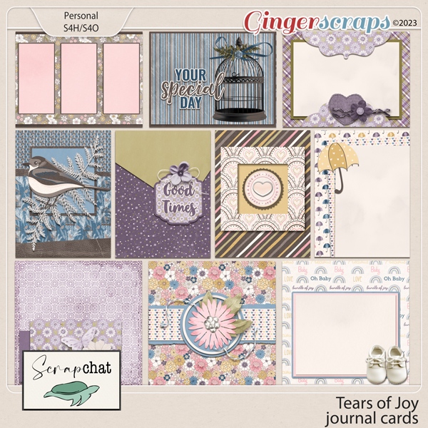 Tears of Joy Journal Cards by ScrapChat Designs
