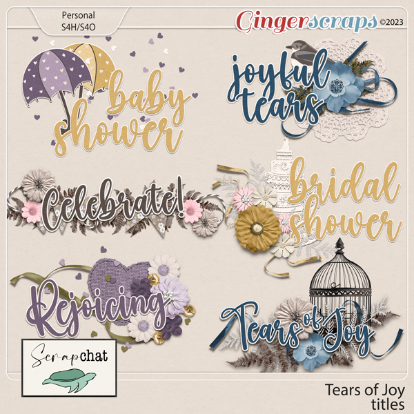 Tears of Joy Titles by ScrapChat Designs