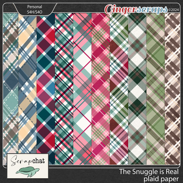 The Snuggle is Real Plaid Papers by ScrapChat Designs