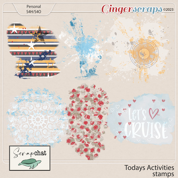 Todays Activities Stamps by ScrapChat Designs