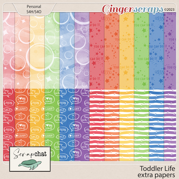 Toddler Life Extra Papers by ScrapChat Designs