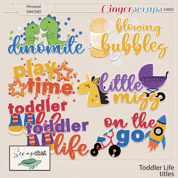Toddler Life Titles by ScrapChat Designs